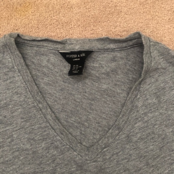 2/$15 Grey Vneck T-shirt - Picture 2 of 4